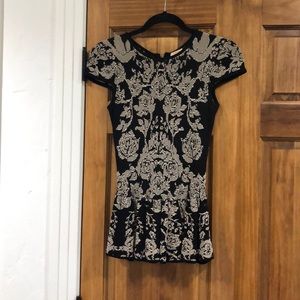 Torn by Ronny Kobo knit peplum top